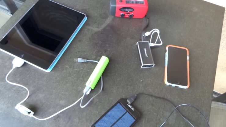 Solar Cell Charge Electronic Devices